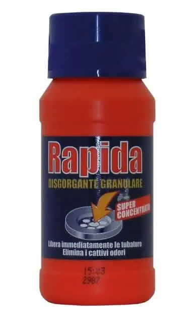 Disgorgante Granulare RAPIDA per Pluviali e Scarichi 250gr - immagine 1