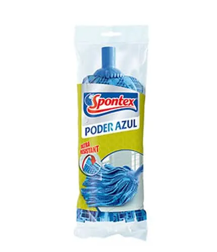 Ricambio Mocio Spontex Poder Blu 0017 per Pulizia Efficace - immagine 1