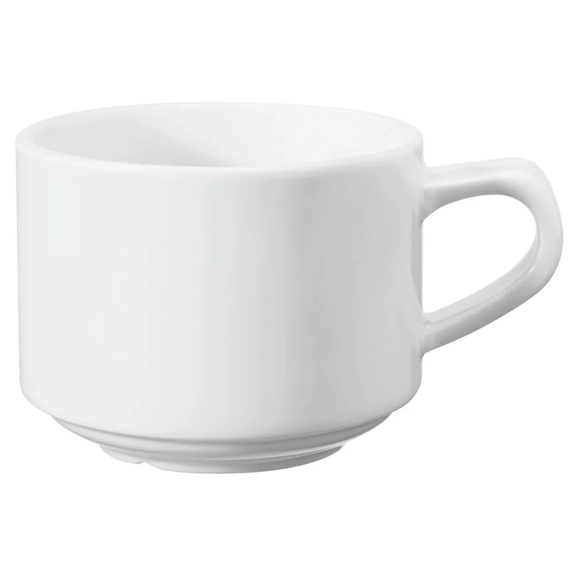 6x VEGA Tazza cappuccino Base; 200 ml, 8x6 cm (ØxH); bianco; rotonda; 6 pz. / Pacco - immagine 1
