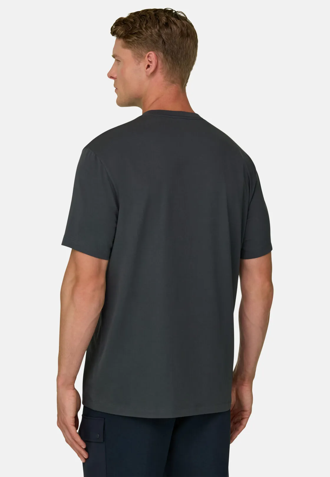 Boggi, T-shirt In Jersey Di Cotone Supima Elasticizzato, Uomo, , Taglia: XL - immagine 4