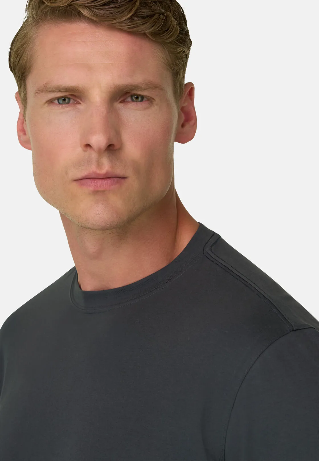 Boggi, T-shirt In Jersey Di Cotone Supima Elasticizzato, Uomo, , Taglia: XXL - immagine 3