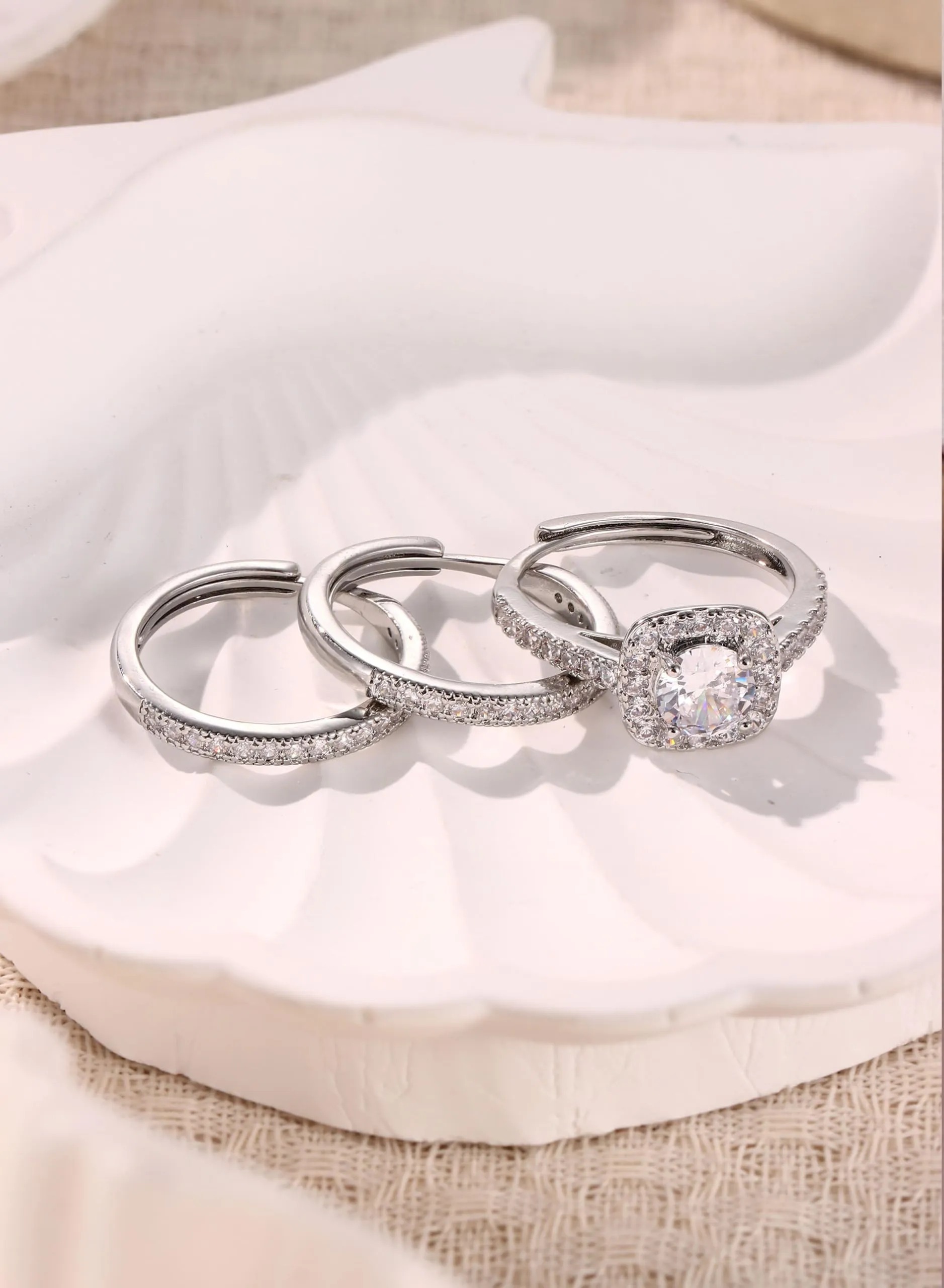 Lolias Anello Donna Color Argento Set Anelli Donna - immagine 7