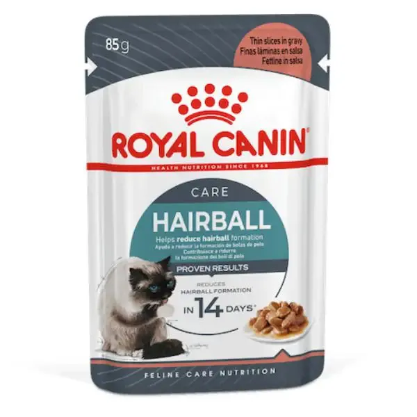 Royal Canin Hairball Care 85 gr in salsa - confezione da 12 pezzi - Cibo umido per gatti - immagine 1