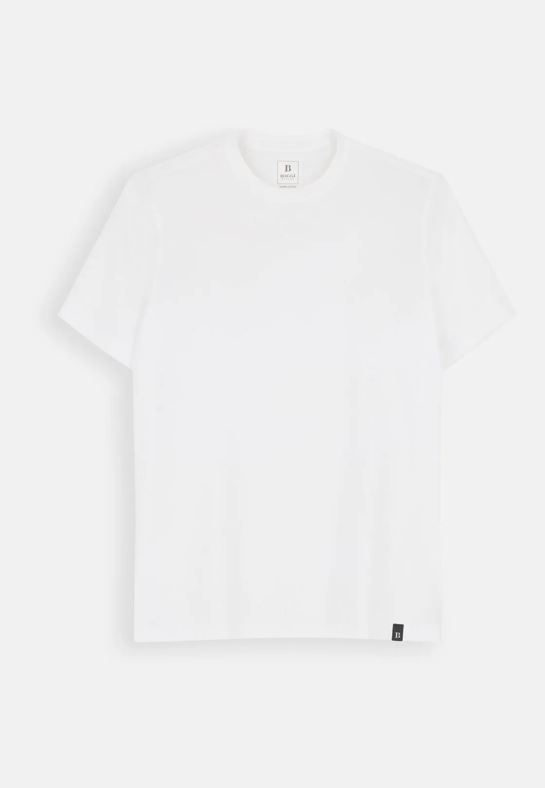 Boggi, T-shirt In Jersey Di Cotone Supima Elasticizzato, Uomo, Bianco, Taglia: M - immagine 5