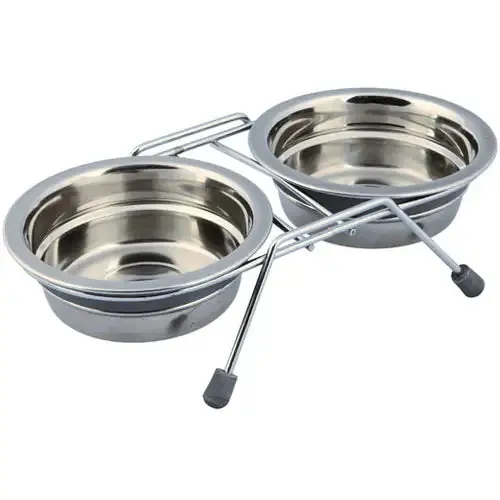 Set di ciotole Eat-on-feet Trixie Diametro 11 cm Capacità 250 ml x2 - immagine 1