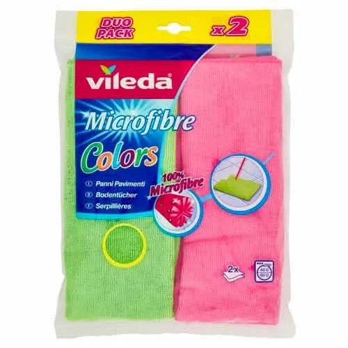 Vileda Panni In Microfibra Colorati Per Pavimenti - 2 Pezzi - immagine 1