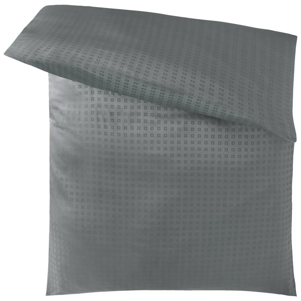 ERWIN M. Copripiumino Cube chiusura con cerniera; 155x220 cm (LxL); ardesia - immagine 1