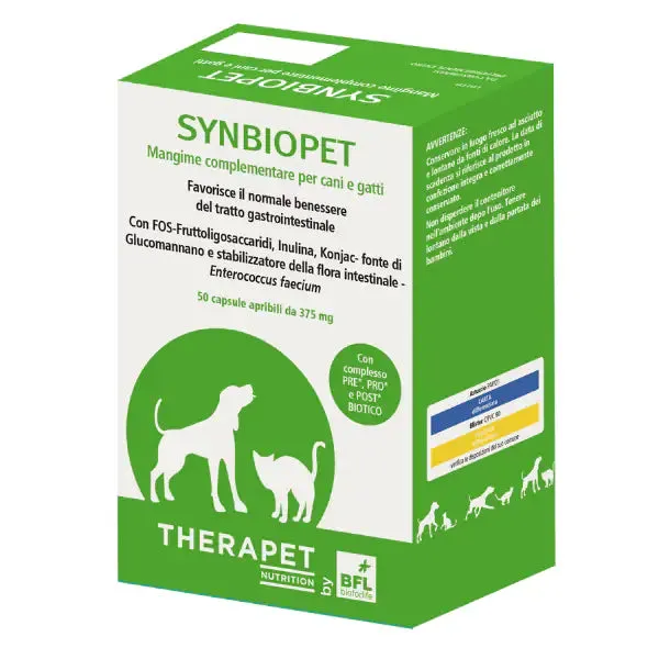 BioForLife Synbiotic D-C per la flora intestinale Capsule apribili per cani e gatti 50 Compresse - Integratori per cani - immagine 1