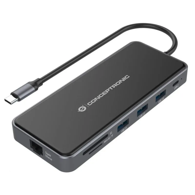 Conceptronic Docking 12 in 1 USB 3.2 Gen 100W PD multiporta - immagine 1