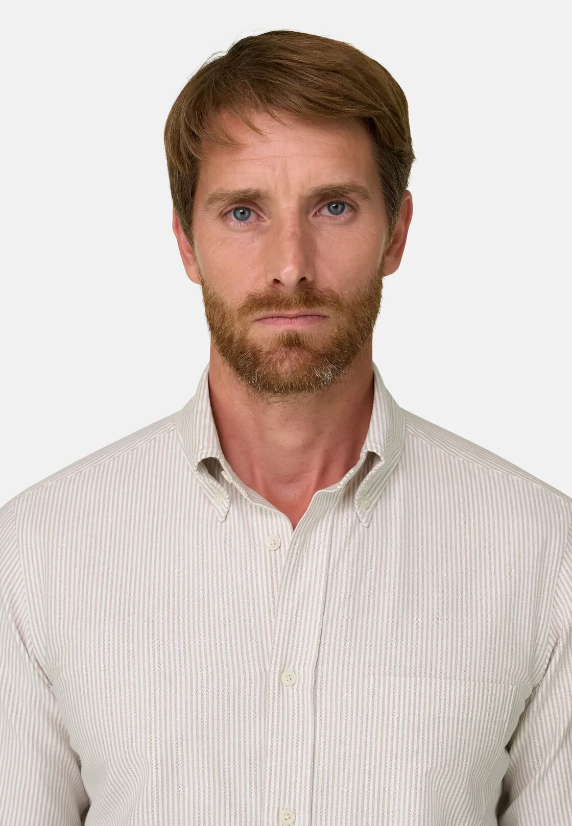 Boggi, Camicia A Righe In Oxford Di Cotone Regular Fit Regular., Uomo, , Taglia: M - immagine 3