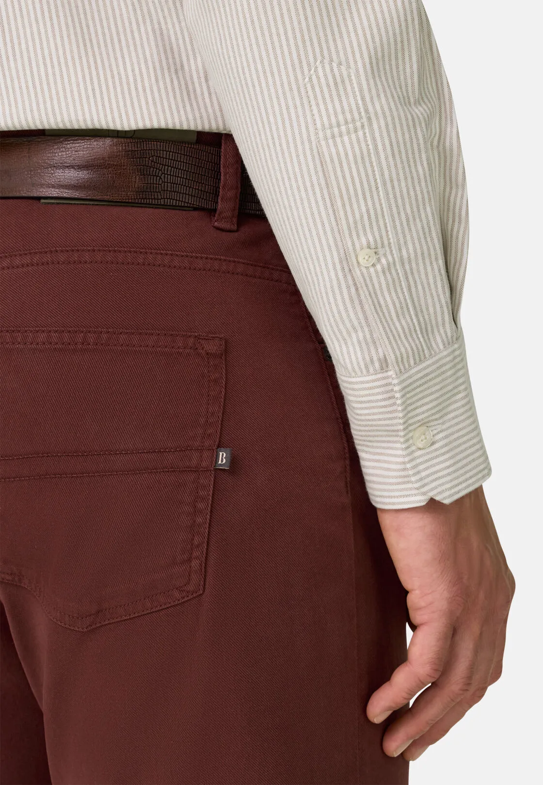 Boggi, Camicia A Righe In Oxford Di Cotone Regular Fit Regular., Uomo, , Taglia: XL - immagine 4