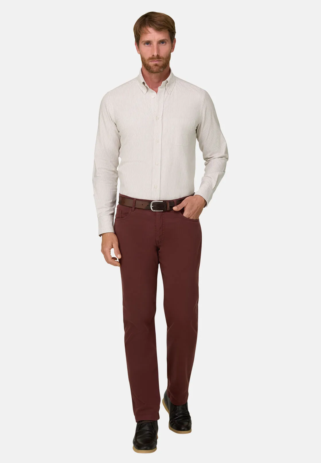 Boggi, Camicia A Righe In Oxford Di Cotone Regular Fit Regular., Uomo, , Taglia: XXL - immagine 2