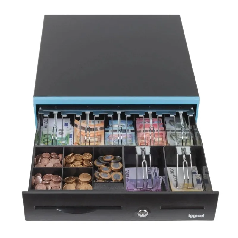 Cassetto contanti Iggual IRON-30B 42 cm Nero - immagine 1