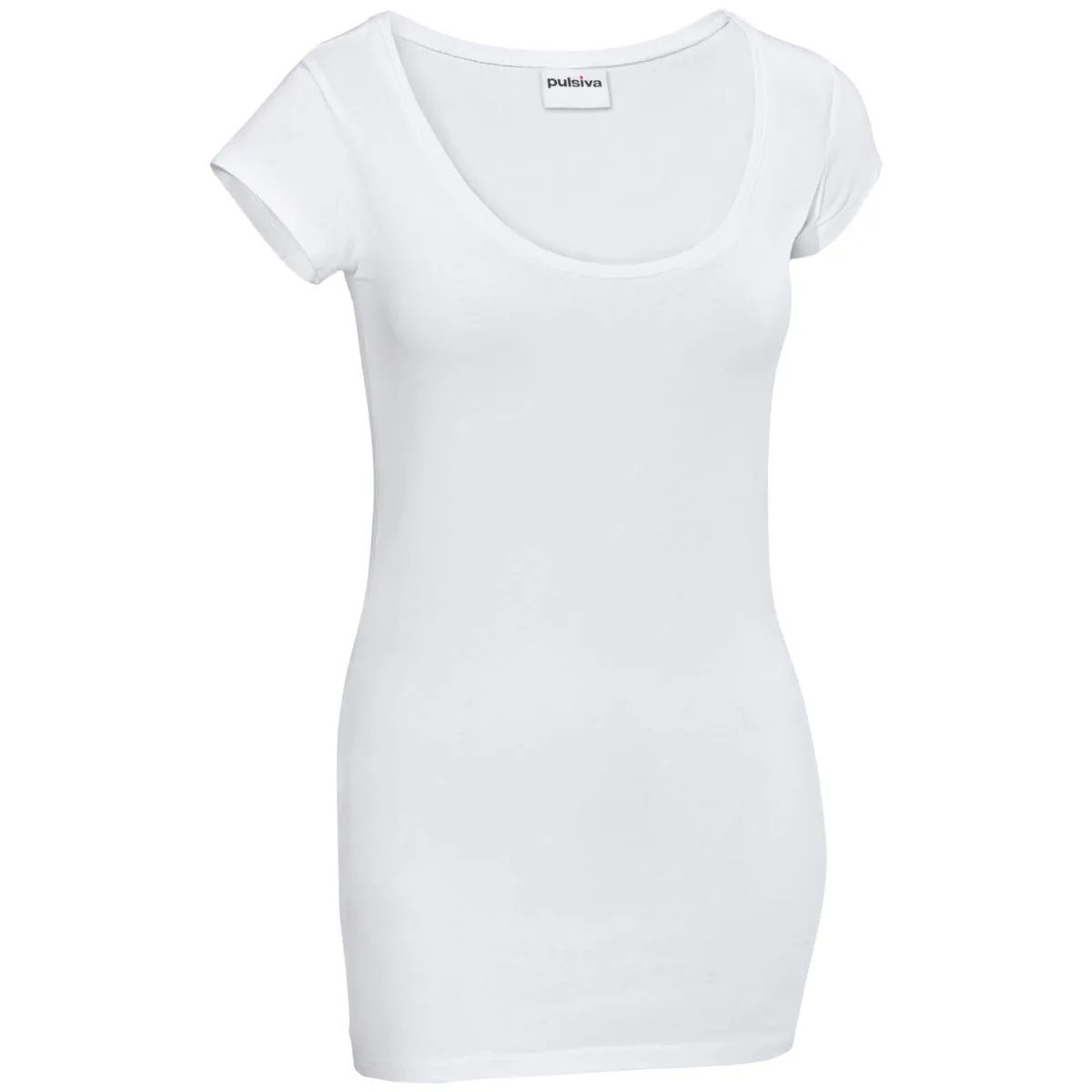 2x PULSIVA T-shirt da donna Sabrina collo rotondo; Taglia XS; bianco; 2 pz. / Pacco - immagine 1