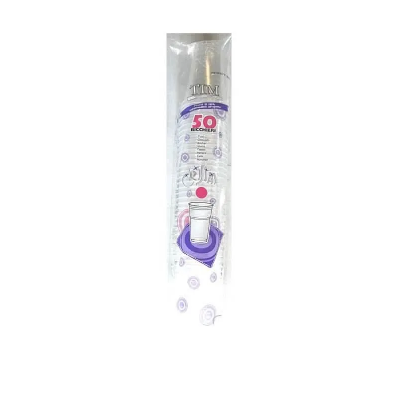 Bicchieri Cristal Tim Bicchieri 166cc - Confezione da 50 Pezzi - immagine 1