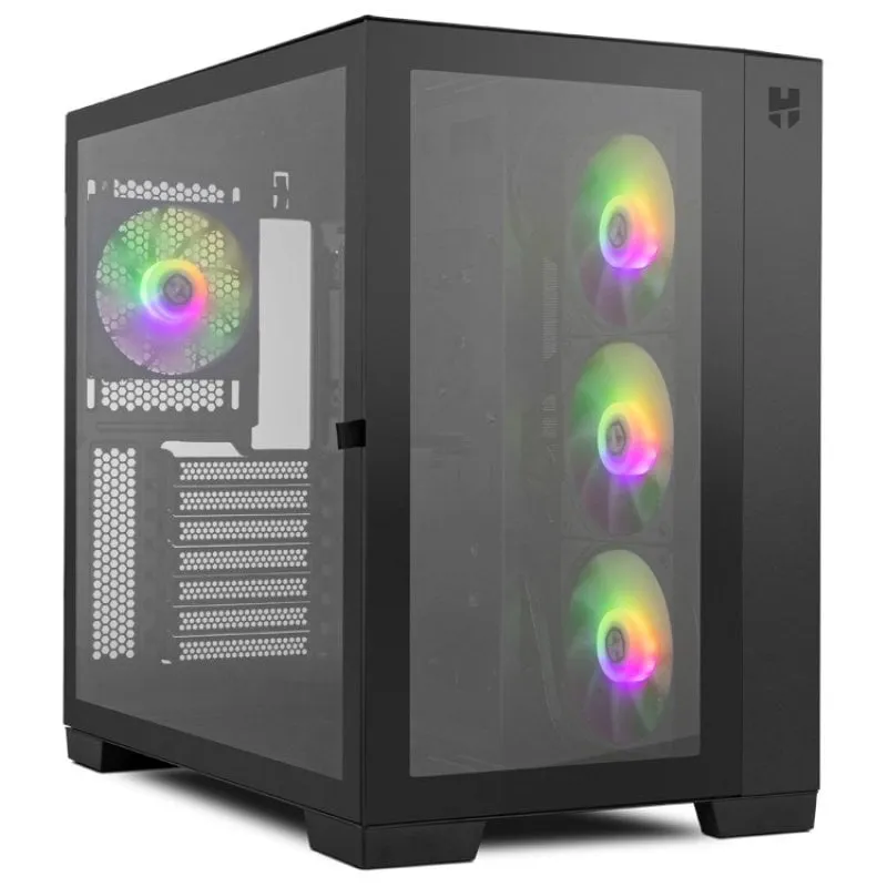 Nox Hummer Astra ARGB Vetro temperato USB 3.0 Nero - immagine 1