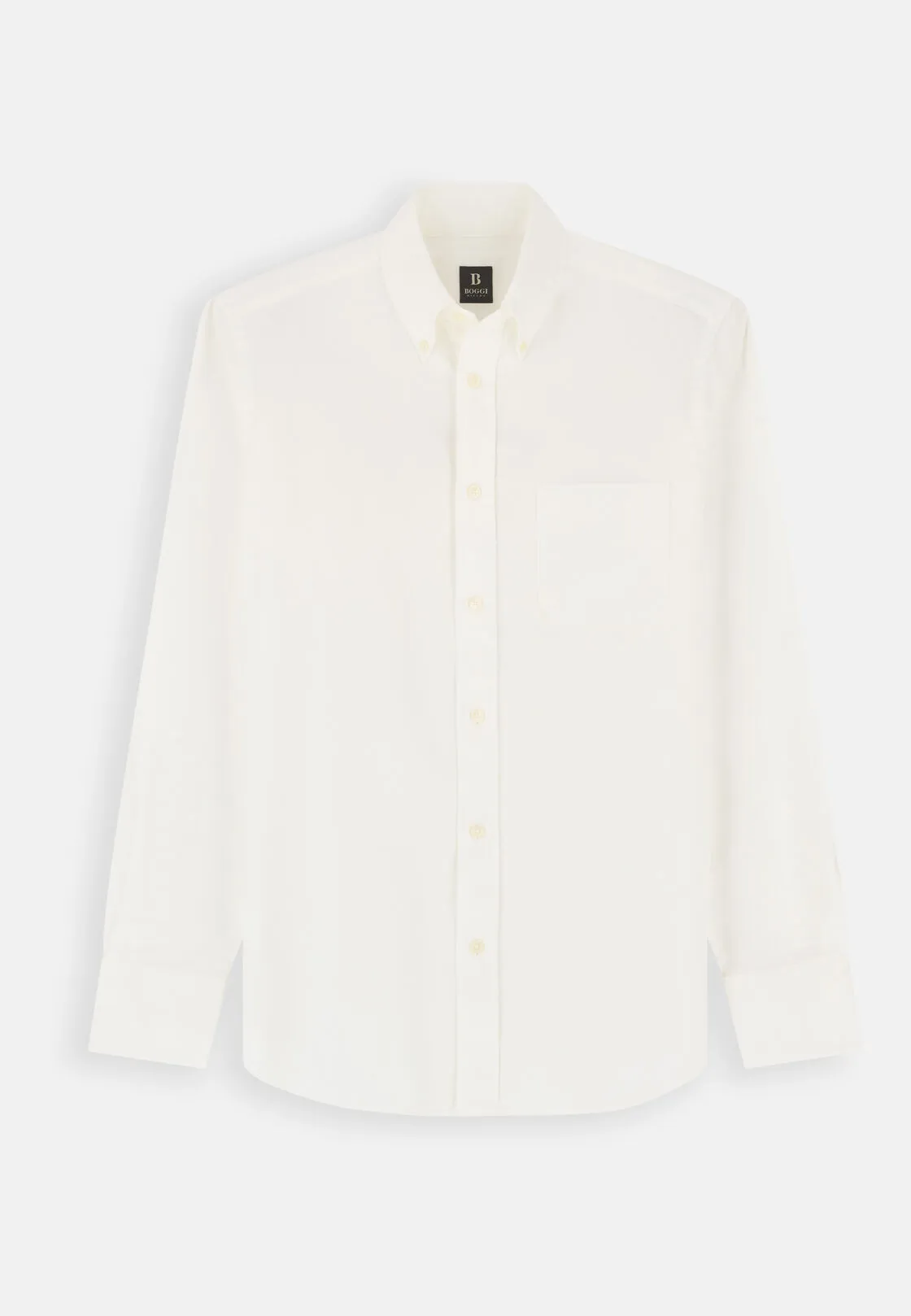 Boggi, Camicia In Oxford Di Cotone Regular Fit, Uomo, Bianco, Taglia: L - immagine 6