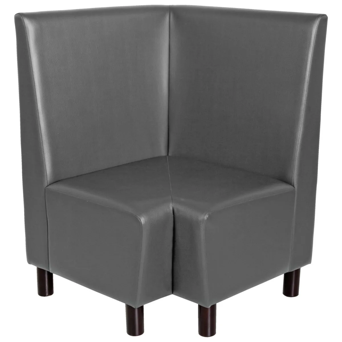 VEGA Panca ad angolo Medley; 75x75x102 cm (LxPxH); seduta antracite, struttura faggio wenge - immagine 1