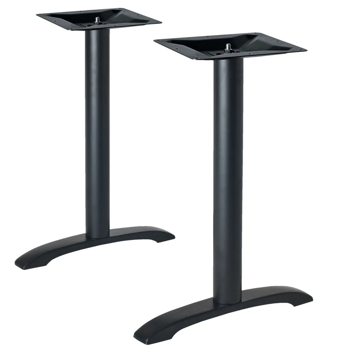 VEGA Base per tavolo Duo; 54x6x72 cm (LxLxH); nero - immagine 1
