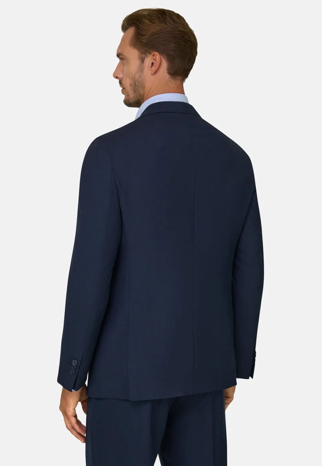 Boggi, Giacca In Pura Lana Travel, Uomo, Blu, Taglia: 60 - immagine 4