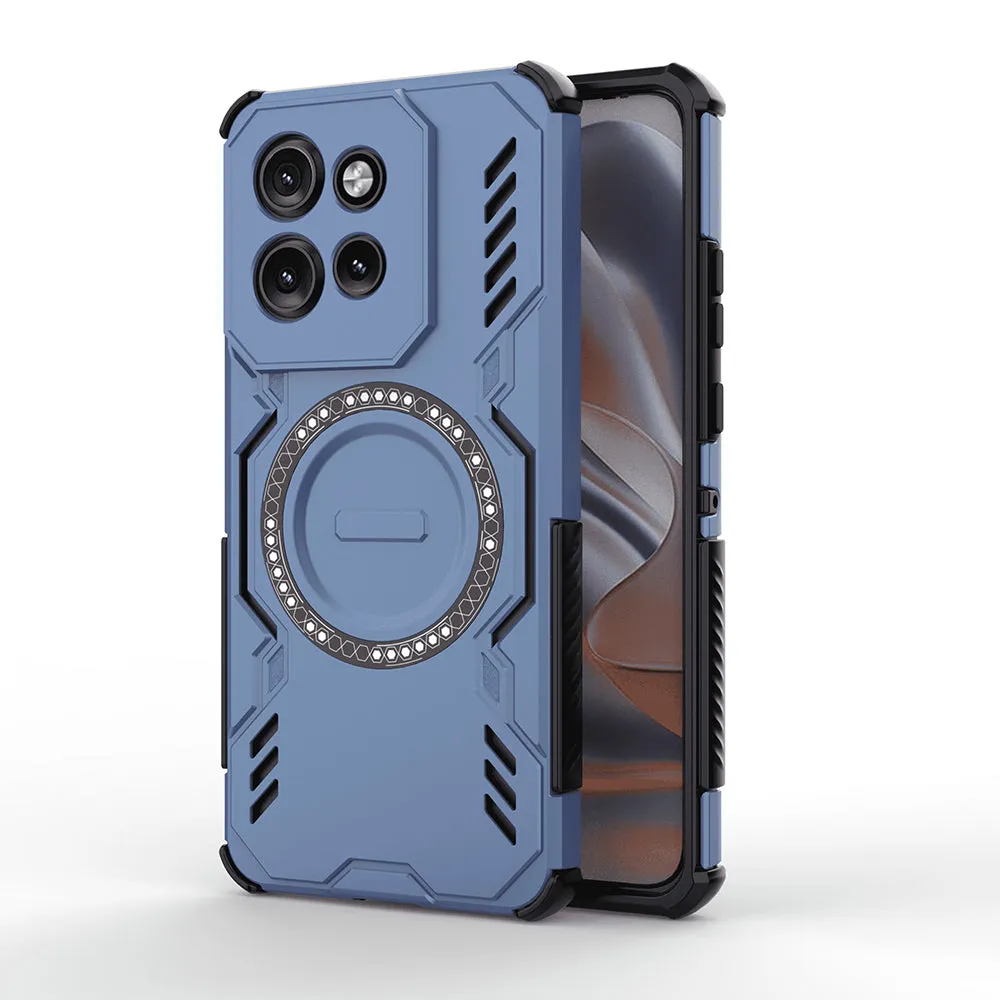 Custodia MagSafe per Motorola ThinkPhone 25 / Edge 50 Neo, Techsuit, ArmorMag, Blu - immagine 1