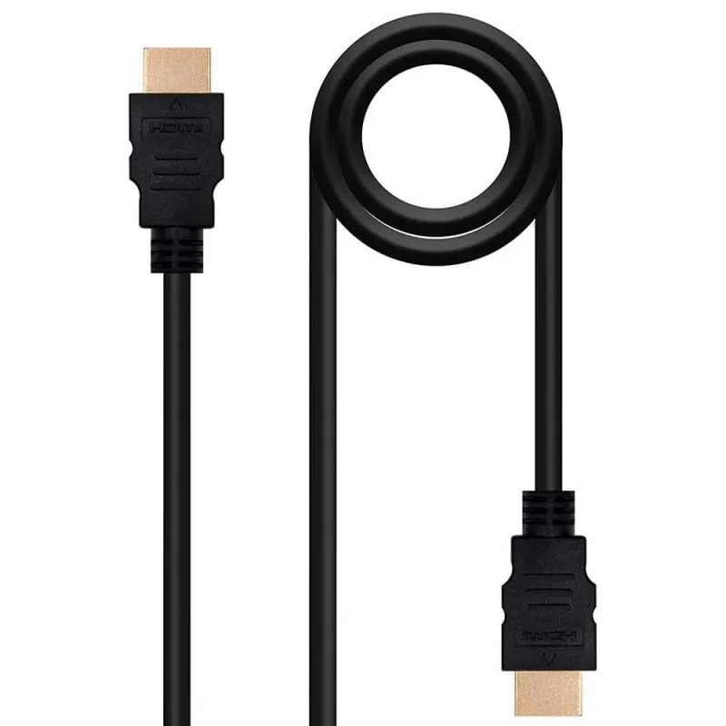 Cavo Nanocavo HDMI 1.4 ad alta velocità Audio Video HEC con Ethernet 1,8 m Nero - immagine 1