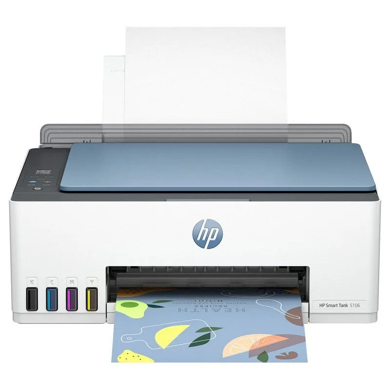 HP Smart Tank Stampante multifunzione 5106, Colore, Stampante per Abitazioni e piccoli uffici, Stampa, copia, scansione, wireless Serbatoio stampante (tank) per grandi volumi di documenti stampa da smartphone o tablet Scansione su PDF - immagine 1