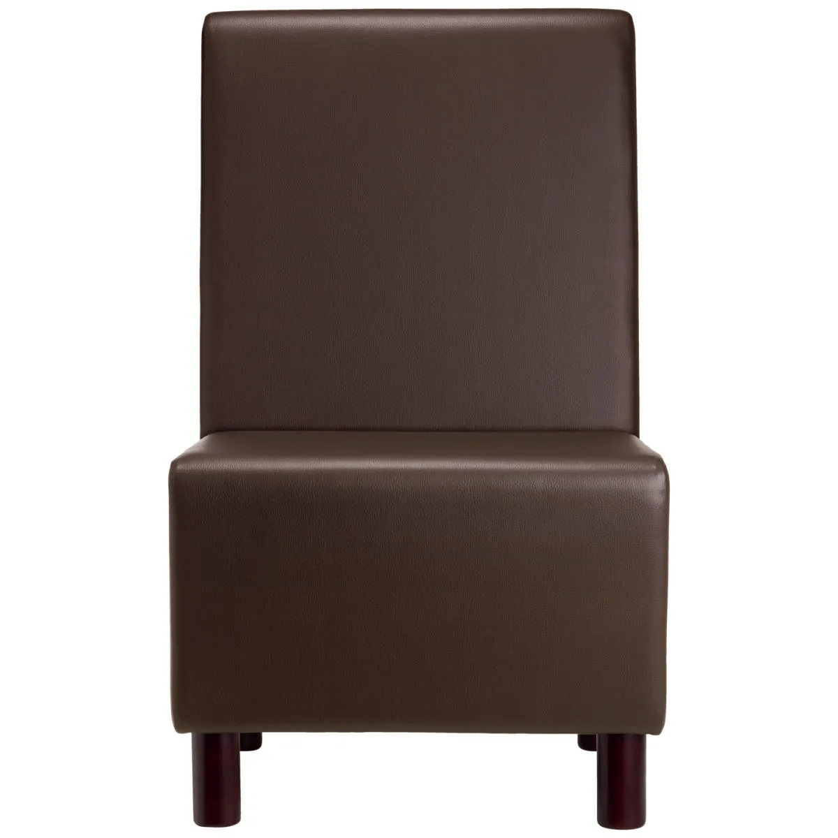 VEGA Panca imbottita Medley 1 posto; 60x62x102 cm (LxPxH); seduta marrone, struttura faggio wenge - immagine 1