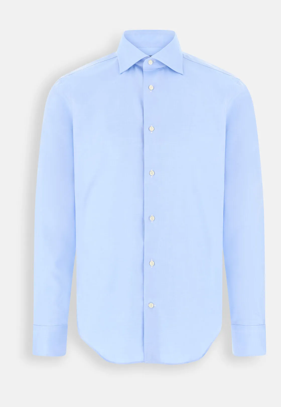 Boggi, Camicia In Twill Di Cotone Slim Fit, Uomo, Azzurro, Taglia: 40 - immagine 6