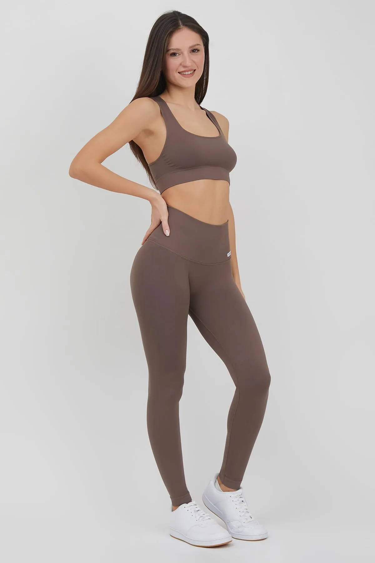 FGM04 Completo Onyx Sportivo Donna, Top e Leggings (Potato, M-L) - immagine 2