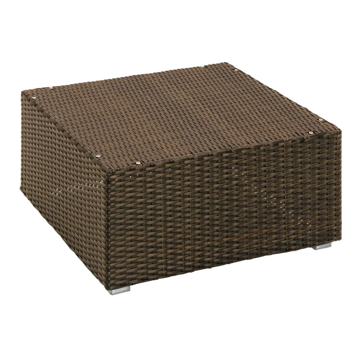 VEGA Seduta/Pouf Portofino; 70x70x32 cm (LxPxH); tabacco - immagine 1