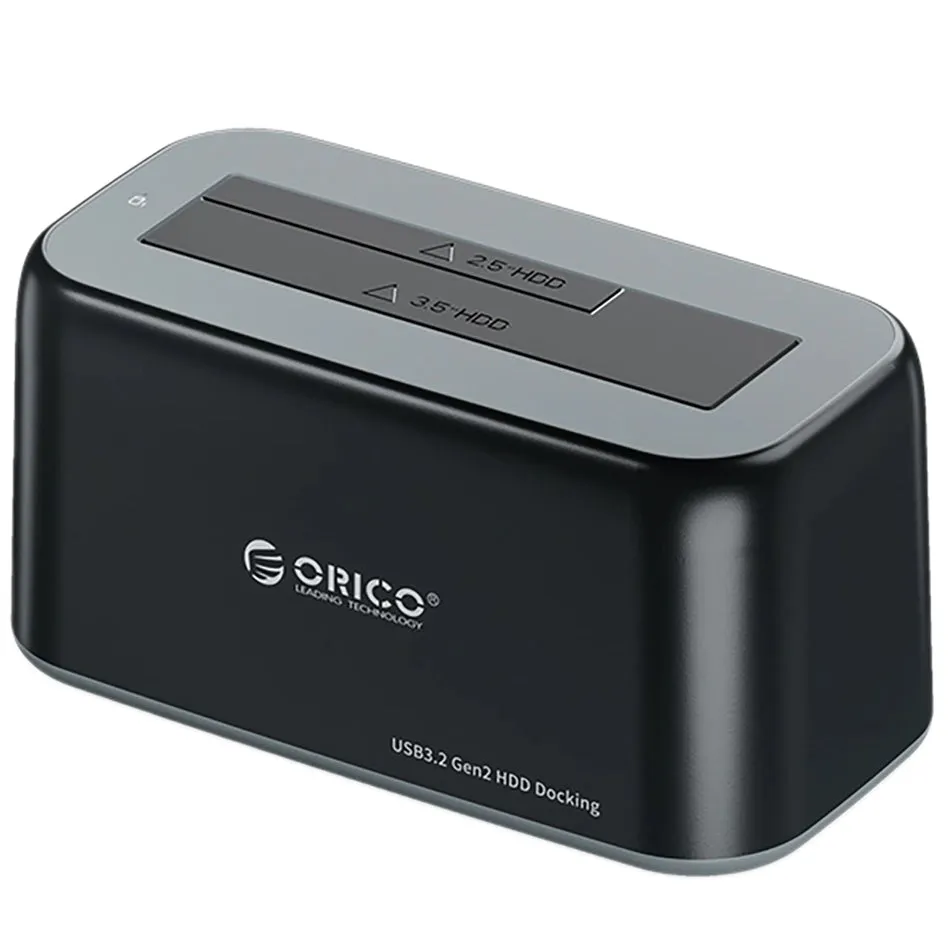 Docking Station Orico 6819C3 1-Drive per HDD / SSD SATA 2.5 pollici / 3.5 pollici, Nero - immagine 1