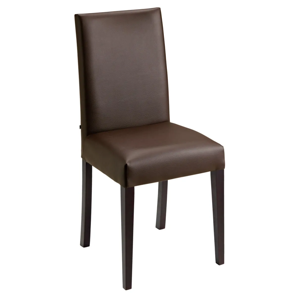 2x VEGA Sedia Napoli; 46.5x51x95.5 cm (LxPxH); seduta marrone, struttura wenge; 2 pz. / Pacco - immagine 1