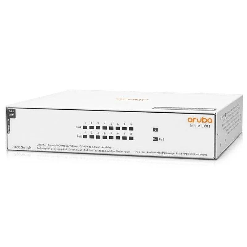 Switch HPE Instant On 1430 8G PoE 64W Non Gestito L2 8 Porte Gigabit Ethernet - immagine 1