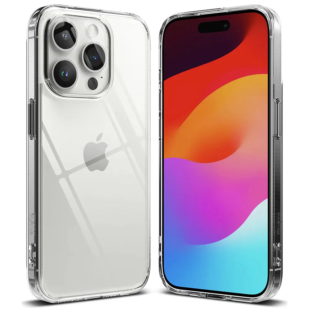 Custodia per Apple iPhone 15 Pro, Ringke, Fusion, Trasparente - immagine 1