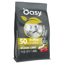Oasy Grain Free formula Adult Medium/Large Bufalo 10 kg - Croccantini per cani - immagine 1