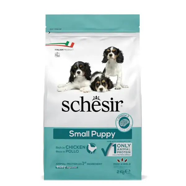 Schesir Dog Dry Small Puppy Pollo 2 kg - Croccantini per cani - immagine 1