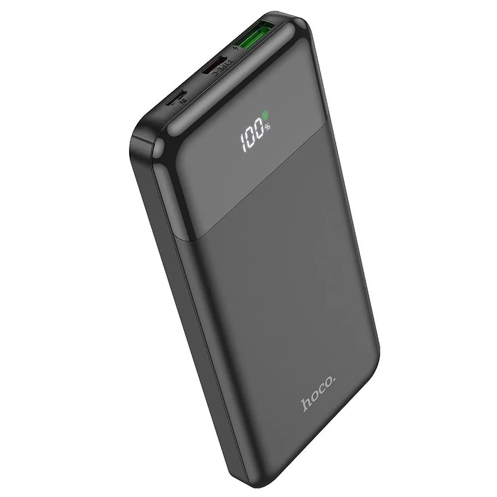 Batteria Esterna HOCO J102, 10000mAh, 20W, QC + PD, 1 x USB-A - 1 x USB-C, Nera - immagine 1