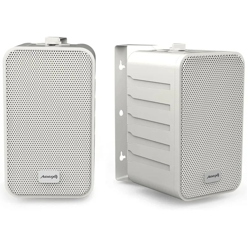 Audibax Pícolo PR-42W Coppia di altoparlanti da scaffale e sistema audio HiFi con supporto a parete 75W Bianco - immagine 1