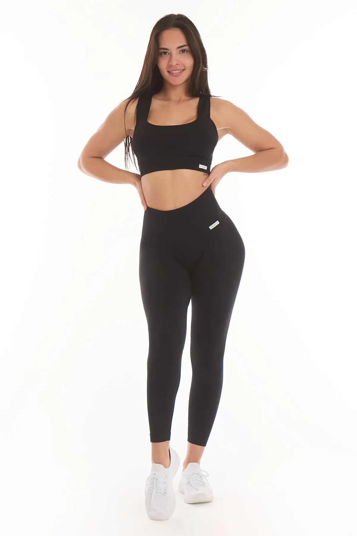 FGM04 Completo Onyx Sportivo Donna, Top e Leggings (Nero, XS-S) - immagine 6