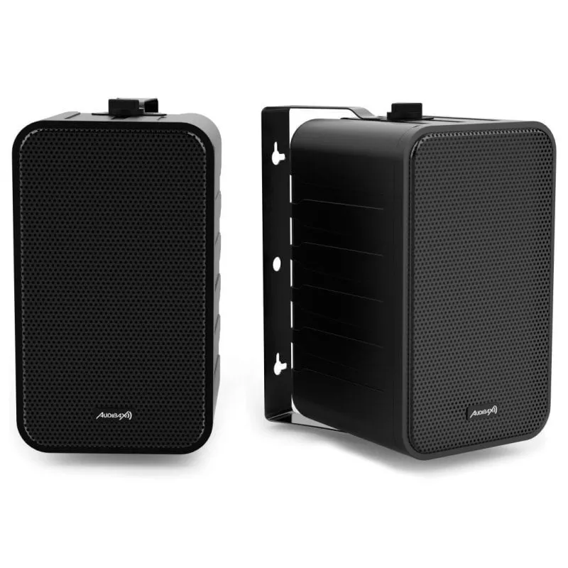 Audibax Pícolo PR-42 Coppia di altoparlanti da scaffale e sistema audio HiFi con supporto a parete 75W Nero - immagine 1