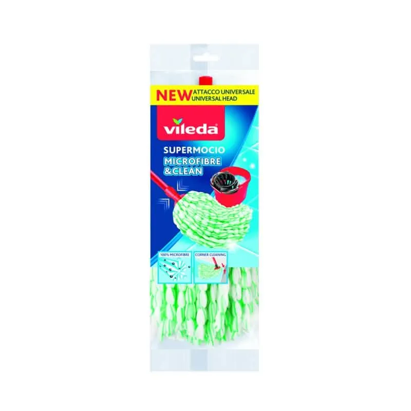 VILEDA Supremo Mocio in Microfibra e Clean per Pulizie Effortless - immagine 1