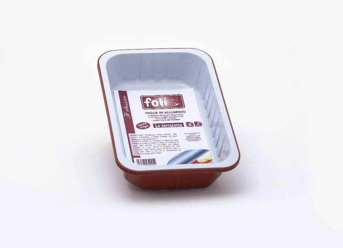Contenitore Foliage Micro-O Terracotta 2 Porzioni 3 Pezzi - immagine 1