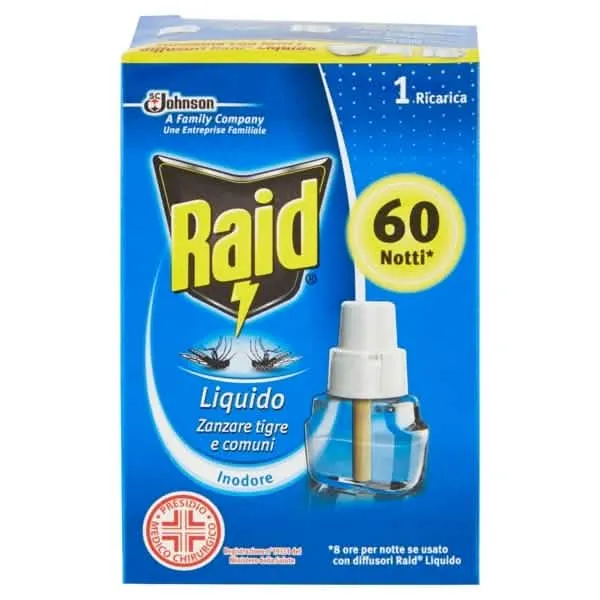 Ricarica Raid Antizanzare Liquido 60 Notti Classica - immagine 1