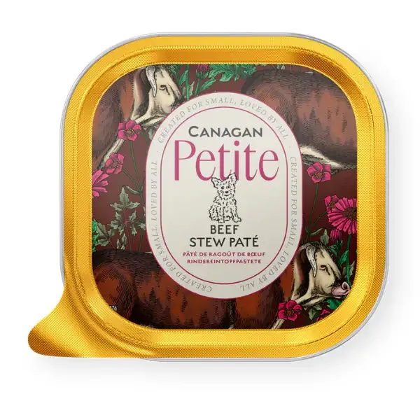 Canagan for Dogs Petite All Life Small Breeds Grain Free Patè 100 gr Stufato di manzo (scadenza: 06/12/2026) - confezione da 16 pezzi - Cibo umido per cani - immagine 1