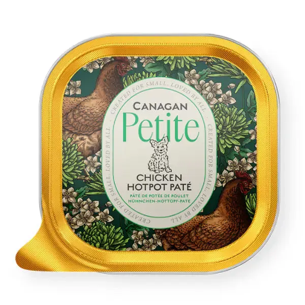 Canagan for Dogs Petite All Life Small Breeds Grain Free Patè 100 gr Pollo in umido (scadenza: 06/12/2026) - confezione da 16 pezzi - Cibo umido per cani - immagine 1