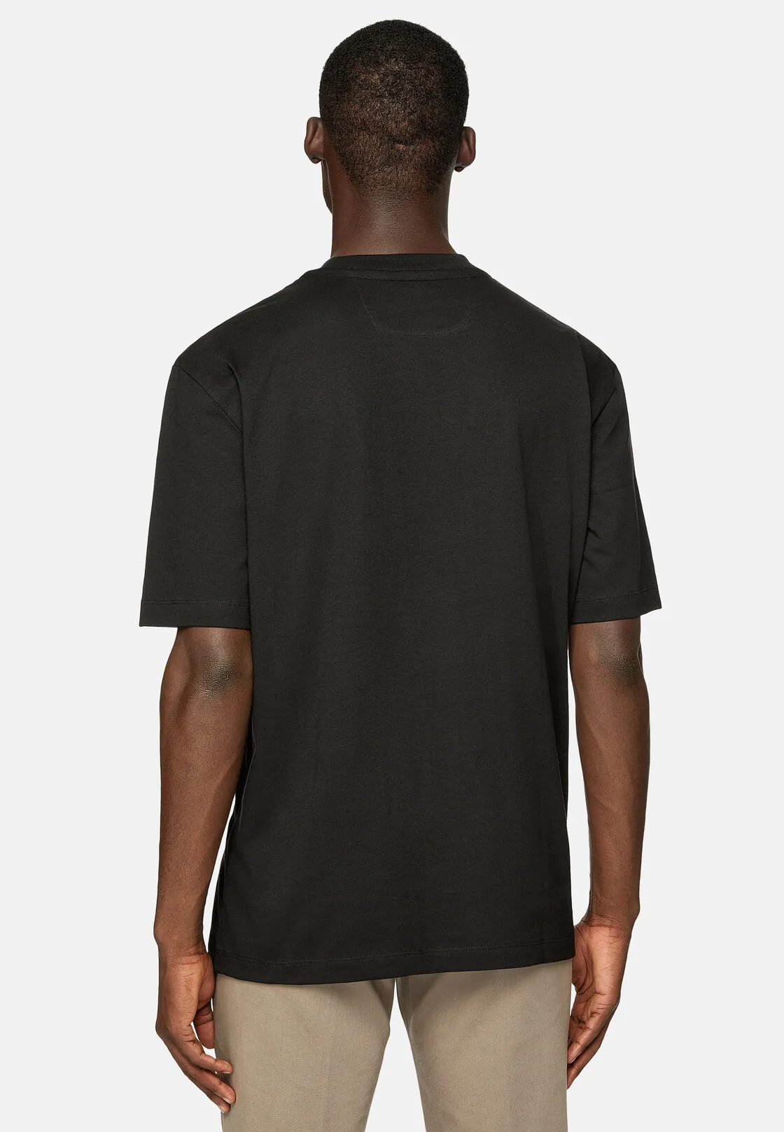 Boggi, T-shirt In Jersey Di Cotone, Uomo, Nero, Taglia: M - immagine 3