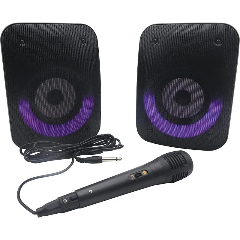 Lexibook iParty Coppia di altoparlanti stereo Bluetooth con microfono - immagine 1