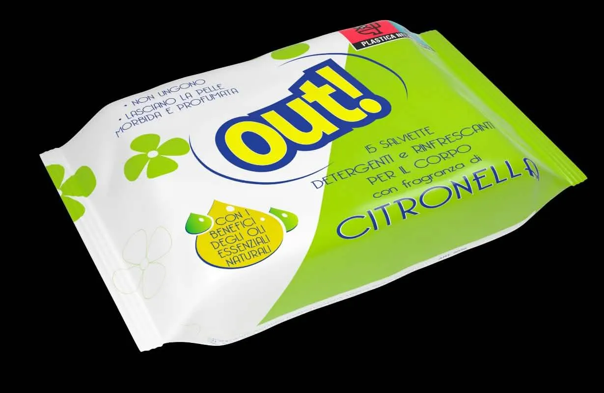 Salviettine Antipuntura Rinfrescanti 15 Pezzi - Citron - immagine 1
