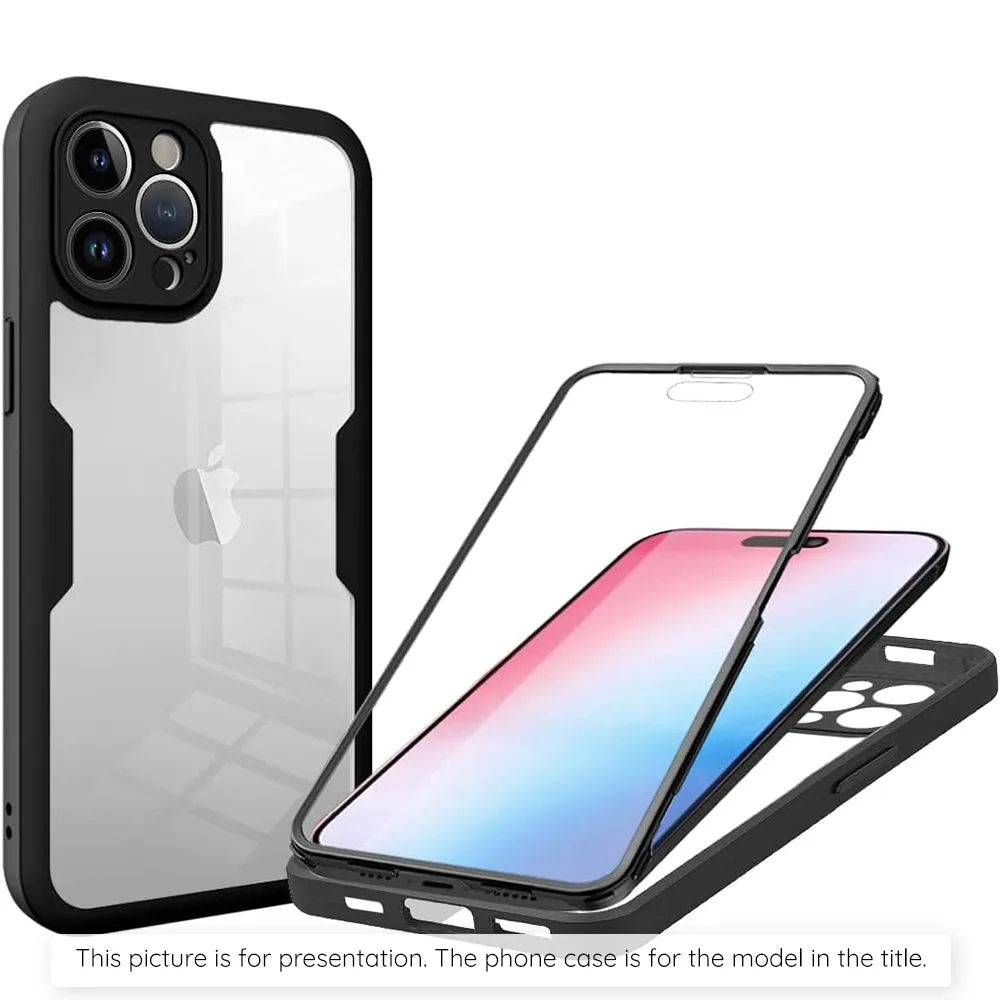 Custodia per Honor 400, Techsuit, ColorVerse 360, Nera - immagine 1